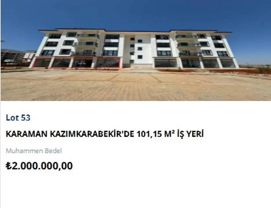 TOKİ 7 İlde 26 İş Yerini Yeniden Satışa Çıkarıyor! Açık Artırmada İkinci Tur Eylülde 22